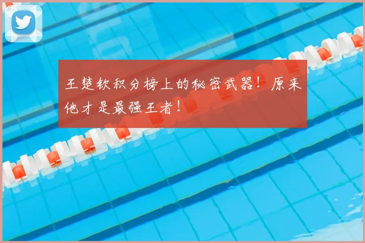 王楚钦积分榜上的秘密武器！原来他才是最强王者！