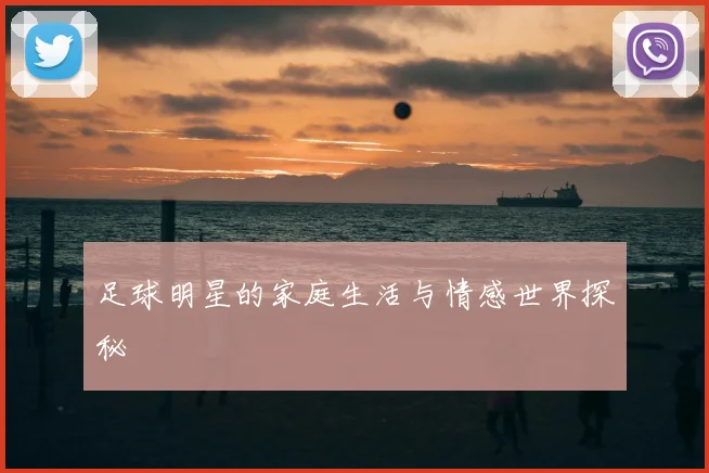 足球明星的家庭生活与情感世界探秘